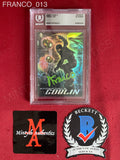 FRANCO_013 - Goblin G4 Upper Deck 2007 Marvel Spider-Man Slabbed Trading Card Autographed By James Franco