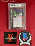 FRANCO_014 - The Green Goblin 9 Topps 2002 Marvel Spider-Man Slabbed Trading Card Autographed By James Franco