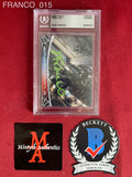 FRANCO_015 - The Green Goblin 14 Topps 2002 Marvel Spider-Man Slabbed Trading Card Autographed By James Franco