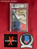 FRANCO_018 - The Green Goblin 54 Topps 2002 Marvel Spider-Man Slabbed Trading Card Autographed By James Franco