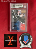 FRANCO_022 - The Green Goblin 5 Topps 2002 Marvel Spider-Man Slabbed Trading Card Autographed By James Franco