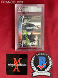 FRANCO_023 - The Green Goblin 29 Topps 2002 Marvel Spider-Man Slabbed Trading Card Autographed By James Franco