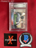 FRANCO_027 - The Green Goblin 53 Topps 2002 Marvel Spider-Man Slabbed Trading Card Autographed By James Franco