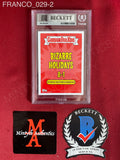 FRANCO_029 - Repelling Roper Garbage Pail Kids Topps 2020The Green Goblin 53 Topps 2002 Marvel Spider-Man Slabbed Trading Card Autographed By James Franco