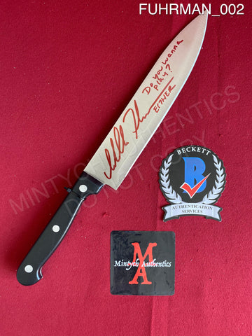 FUHRMAN_002 - Real 8" Steel Knife Autographed By Isabelle Fuhrman
