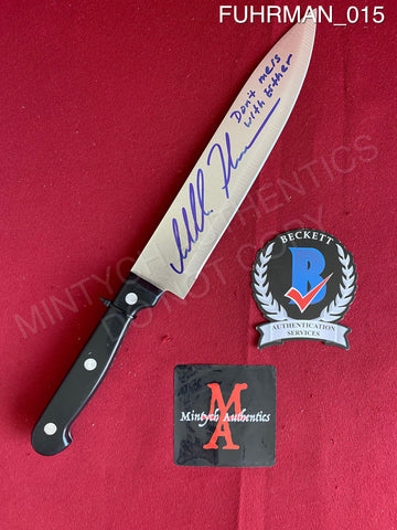 FUHRMAN_015 - Real 8" Steel Knife Autographed By Isabelle Fuhrman
