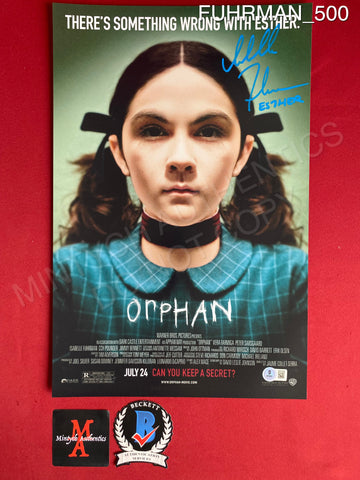 FUHRMAN_500 - 11x17 Photo Autographed By Isabelle Fuhrman