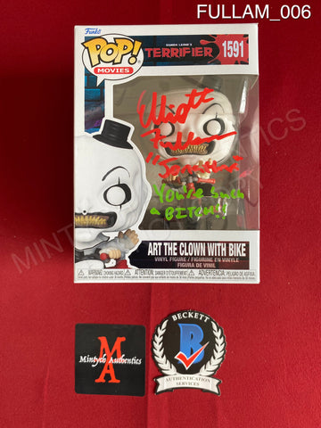 FULLAM_006 - Terrifier 1591 Art The Clown With Bike Funko Pop! Autographed By Elliott Fullam