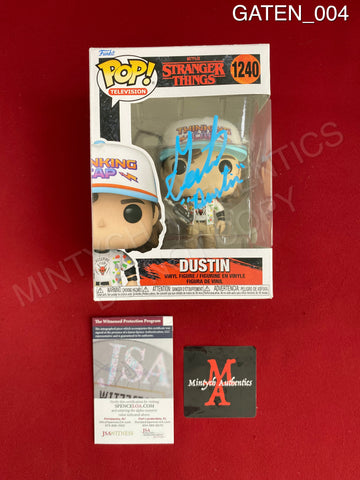 GATEN_004 - Stanger Things 1240 Dustin Funko Pop! Autographed By Gaten Matarazzo
