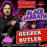 Geezer Butler Autograph Preorder - PURCHASE FROM MA