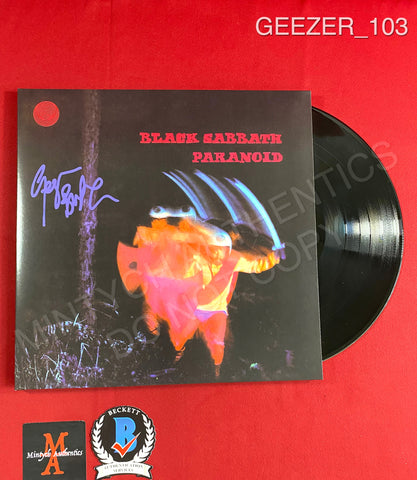 GEEZER_103 - Black Sabbath "Paranoid" Vinyl Autographed By Geezer Butler