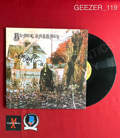 GEEZER_119 - Black Sabbath "Black Sabbath" Vinyl Autographed By Geezer Butler