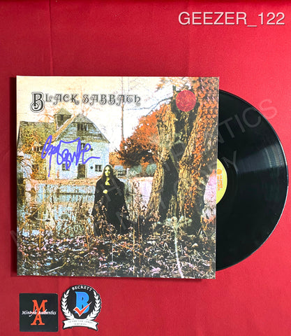 GEEZER_122 - Black Sabbath "Black Sabbath" Vinyl Autographed By Geezer Butler
