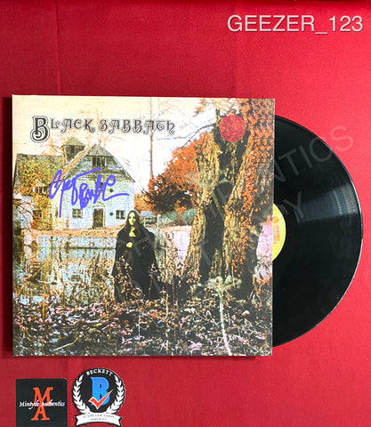 GEEZER_123 - Black Sabbath "Black Sabbath" Vinyl Autographed By Geezer Butler