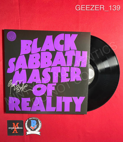 GEEZER_139 - Black Sabbath "Master Of Reality" Vinyl Autographed By Geezer Butler