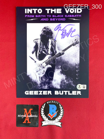GEEZER_300 - 8x10 Photo Autographed By Geezer Butler