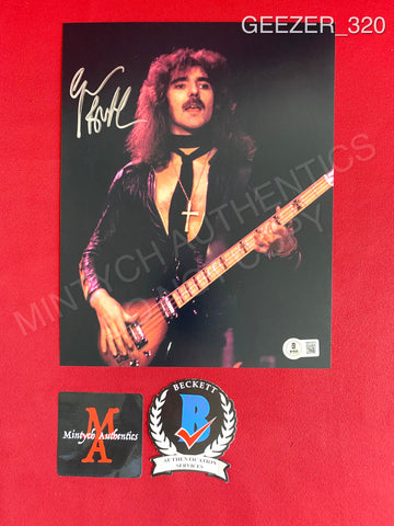 GEEZER_320 - 8x10 Photo Autographed By Geezer Butler