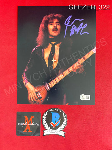 GEEZER_322 - 8x10 Photo Autographed By Geezer Butler