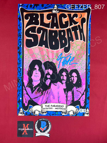 GEEZER_807 - 11x17 Photo Autographed By Geezer Butler