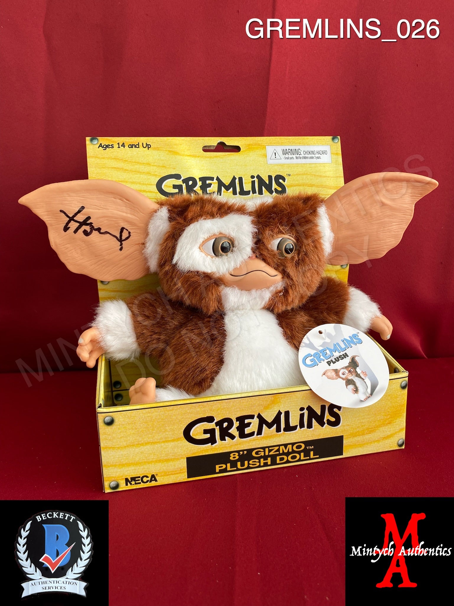 Gremlins 8インチ Gizmo ぬいぐるみ NECA - Gremlins Gizmo Plushie Stuffed Animal Toy, Electronic