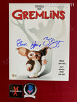 GREMLINS_111 - 11x14 Photo Autographed By Howie Mandel, Zach Galligan & Joe Dante