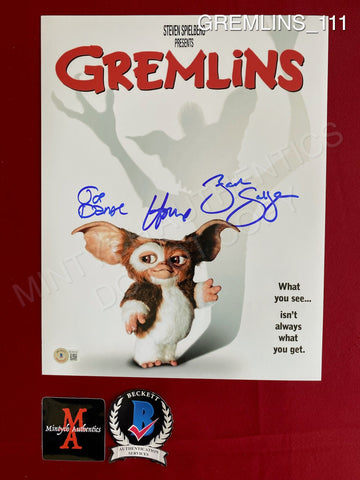 GREMLINS_111 - 11x14 Photo Autographed By Howie Mandel, Zach Galligan & Joe Dante