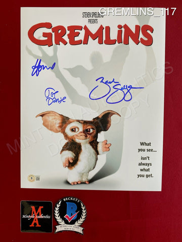 GREMLINS_117 - 11x14 Photo Autographed By Howie Mandel, Zach Galligan & Joe Dante