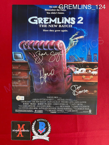 GREMLINS_124 - 11x14 Photo Autographed By Howie Mandel, Zach Galligan & Joe Dante