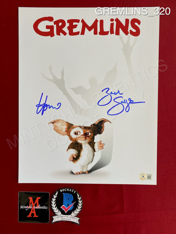 GREMLINS_320 - 11x14 Photo Autographed By Howie Mandel & Zach Galligan