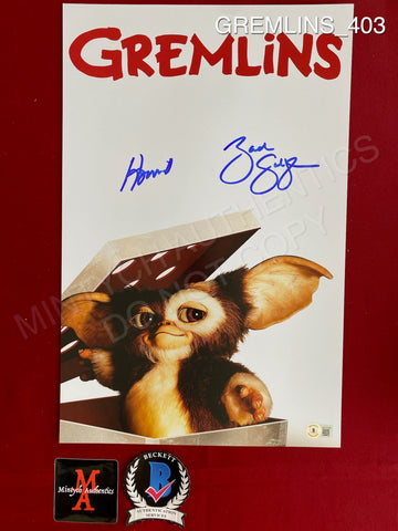 GREMLINS_403 - 11x17 Photo Autographed By Howie Mandel & Zach Galligan