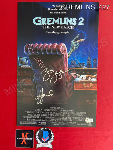 GREMLINS_427 - 11x17 Photo Autographed By Howie Mandel & Zach Galligan
