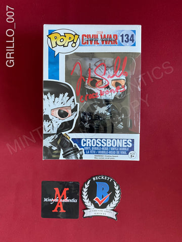 GRILLO_007 - Civil War Captain America 134 Crossbones Funko Pop! Autographed By Frank Grillo