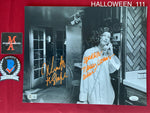 HALLOWEEN_111 - 11x14 Photo Autographed By Nick Castle & Nancy Loomis