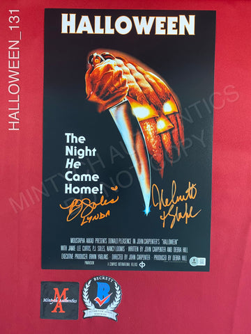 HALLOWEEN_131 - 11x17 Photo Autographed By Nick Castle & PJ Soles