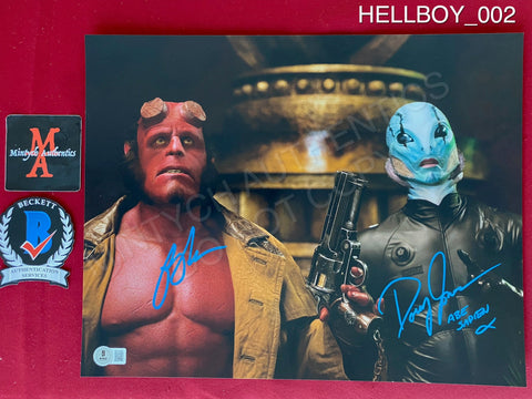 HELLBOY_002 - 11x14 Photo Autographed By Ron Perlman & Doug Jones