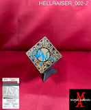 HELLRAISER_002 - 3x3 Wood Foil Face Puzzle Box Autographed By Clive Barker, Doug Bradley, Nicholas Vince, Barbie Wilde & SImon Bamford