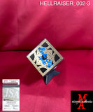 HELLRAISER_002 - 3x3 Wood Foil Face Puzzle Box Autographed By Clive Barker, Doug Bradley, Nicholas Vince, Barbie Wilde & SImon Bamford
