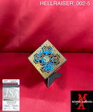 HELLRAISER_002 - 3x3 Wood Foil Face Puzzle Box Autographed By Clive Barker, Doug Bradley, Nicholas Vince, Barbie Wilde & SImon Bamford