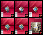HELLRAISER_002 - 3x3 Wood Foil Face Puzzle Box Autographed By Clive Barker, Doug Bradley, Nicholas Vince, Barbie Wilde & SImon Bamford