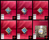 HELLRAISER_002 - 3x3 Wood Foil Face Puzzle Box Autographed By Clive Barker, Doug Bradley, Nicholas Vince, Barbie Wilde & SImon Bamford