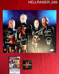 HELLRAISER_026 - 11x14 Photo Autographed By Doug Bradley, Nicholas Vince, Barbie Wilde & Simon Bamford