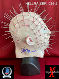 HELLRAISER_036 - Pinhead Mask Autographed By Clive Barker & Doug Bradley