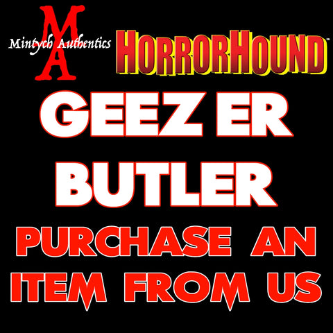 Geezer Butler Autograph Preorder (HorrorHound)