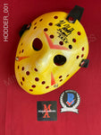 HODDER_001 - Jason Voorhees Hockey Mask Autographed By Kane Hodder