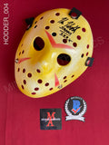 HODDER_004 - Jason Voorhees Hockey Mask Autographed By Kane Hodder