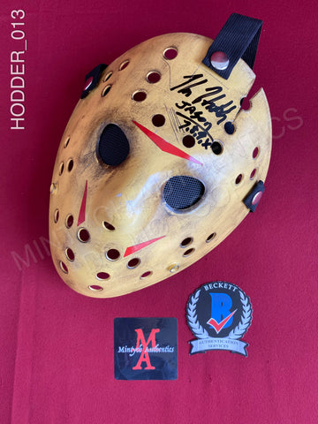HODDER_013 - Jason Voorhees 13X Studios Hockey Mask Autographed By Kane Hodder