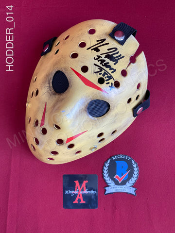 HODDER_014 - Jason Voorhees 13X Studios Hockey Mask Autographed By Kane Hodder