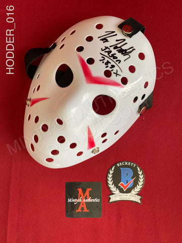 HODDER_016 - Jason Voorhees Hockey Mask Autographed By Kane Hodder