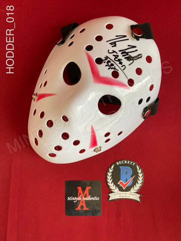 HODDER_018 - Jason Voorhees Hockey Mask Autographed By Kane Hodder