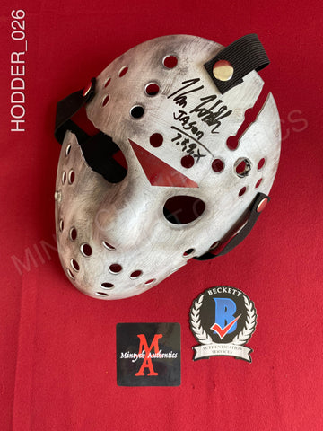 HODDER_026 - Jason Voorhees 13X Studios Hockey Mask Autographed By Kane Hodder